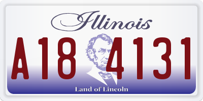 IL license plate A184131