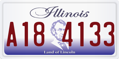 IL license plate A184133