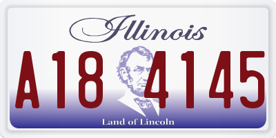 IL license plate A184145