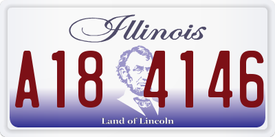 IL license plate A184146