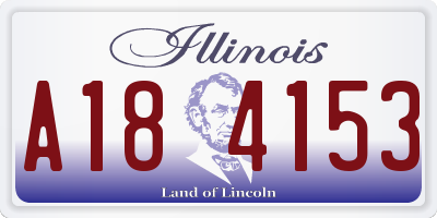 IL license plate A184153