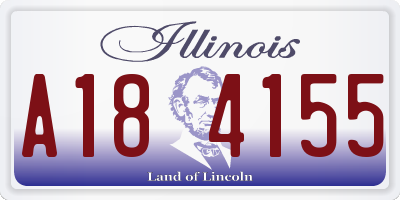IL license plate A184155