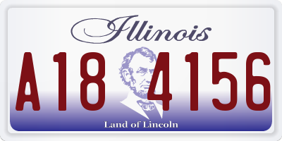 IL license plate A184156