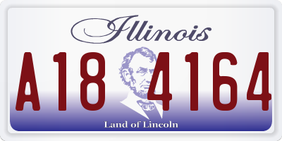 IL license plate A184164