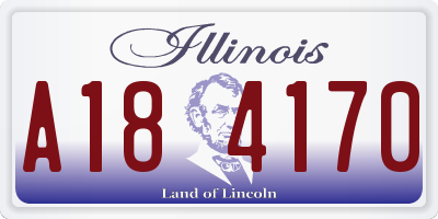 IL license plate A184170