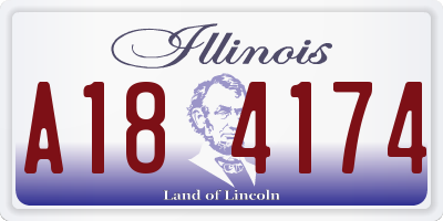 IL license plate A184174