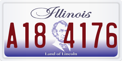 IL license plate A184176