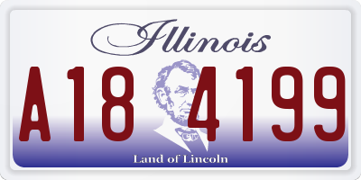 IL license plate A184199