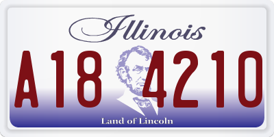 IL license plate A184210