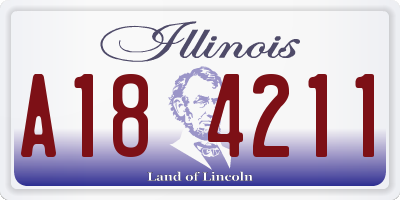 IL license plate A184211