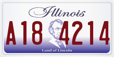 IL license plate A184214