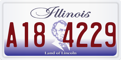 IL license plate A184229