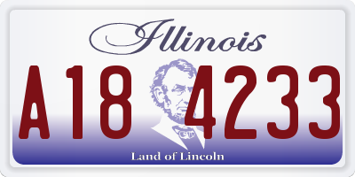 IL license plate A184233