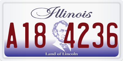 IL license plate A184236