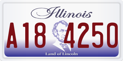 IL license plate A184250