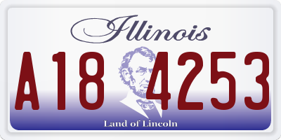 IL license plate A184253