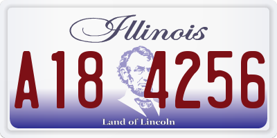 IL license plate A184256