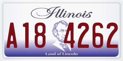 IL license plate A184262