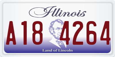 IL license plate A184264