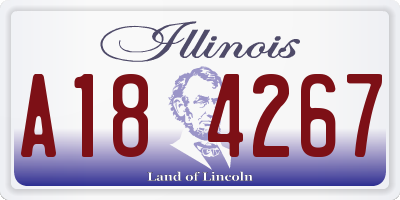 IL license plate A184267