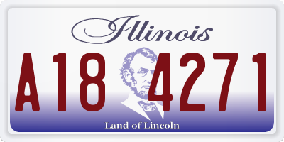 IL license plate A184271