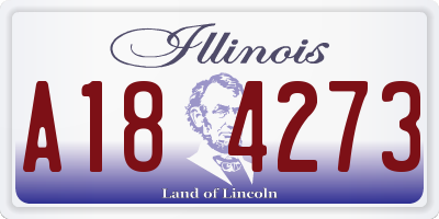 IL license plate A184273