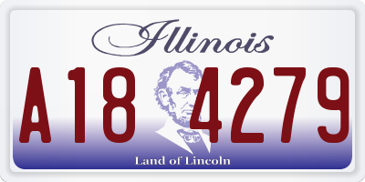 IL license plate A184279