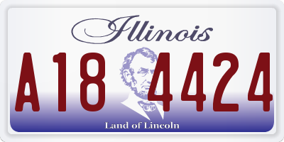 IL license plate A184424