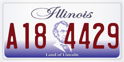 IL license plate A184429