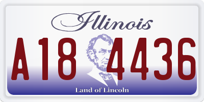 IL license plate A184436