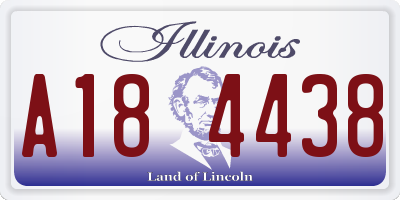 IL license plate A184438
