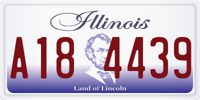 IL license plate A184439