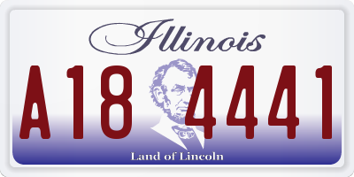 IL license plate A184441