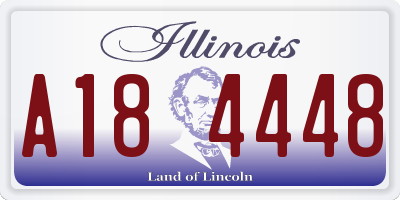 IL license plate A184448
