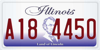 IL license plate A184450