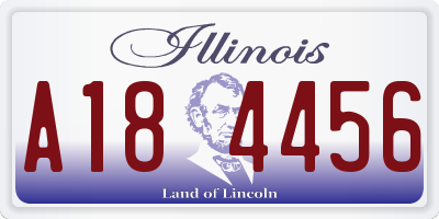 IL license plate A184456