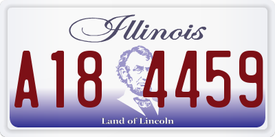 IL license plate A184459