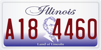 IL license plate A184460