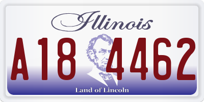 IL license plate A184462