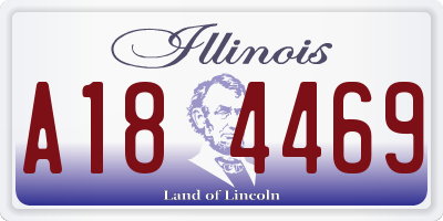 IL license plate A184469