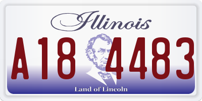 IL license plate A184483