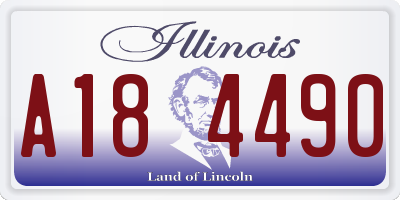 IL license plate A184490