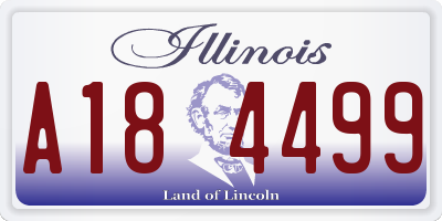 IL license plate A184499