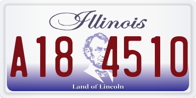 IL license plate A184510