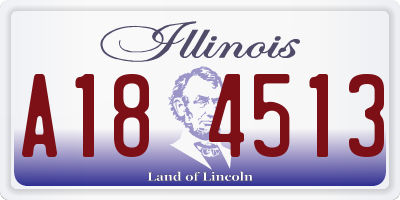 IL license plate A184513