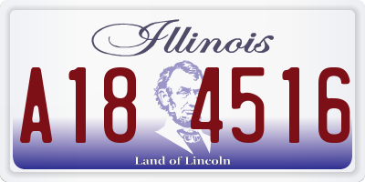 IL license plate A184516