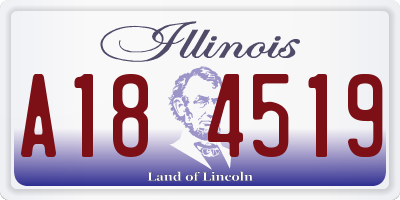IL license plate A184519