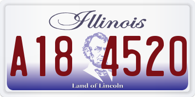 IL license plate A184520