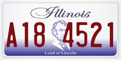 IL license plate A184521