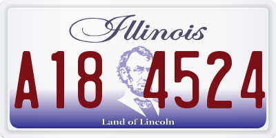 IL license plate A184524